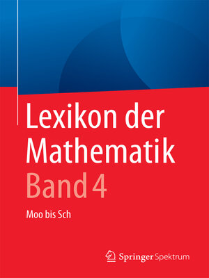 cover image of Lexikon der Mathematik, Band 4